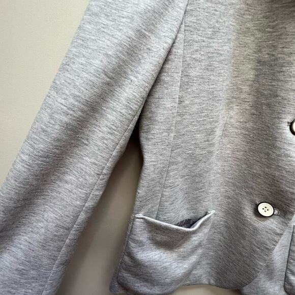 Gap The Academy Blazer Gray 2 Button Blazer  Size 4 - Picture 3 of 11